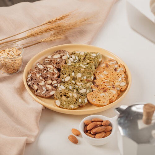 Biscotti mix hạt ZCake - Hộp 150gr - Bánh ăn kiêng thuần chay không đường tinh luyện