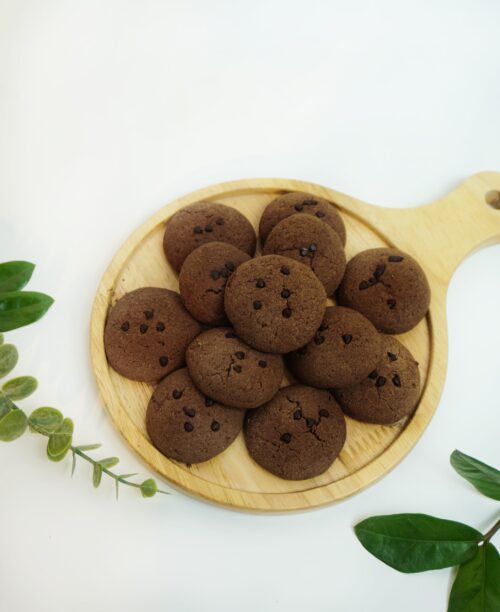 Cookies Cacao Choco Chip ZCake 150gr - Món ăn kiêng thuần chay không đường tinh luyện