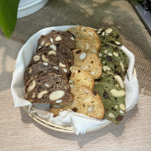 Biscotti mix hạt ZCake - Hộp 150gr - Bánh ăn kiêng thuần chay không đường tinh luyện