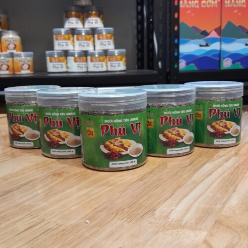 Ảnh 5 Muối hồng tiêu Umami Phú Vị - Hộp nhựa 200gr - Vị truyền thống 135 năm - thương hiệu Nàng Cơm