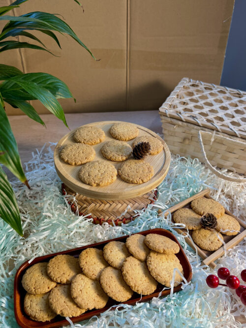 Bánh quy xốp dừa ZCake - Hộp 200gr - Bánh ăn kiêng không đường tinh luyện