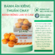 Bánh bông lan vị cam ZCake 180gr - Bánh ăn kiêng thuần chay không đường tinh luyện