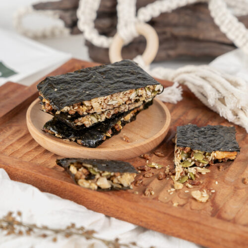 Thanh rong biển kẹp hạt ZCake - Hộp 200gr - Món ăn kiêng dinh dưỡng không đường tinh luyện