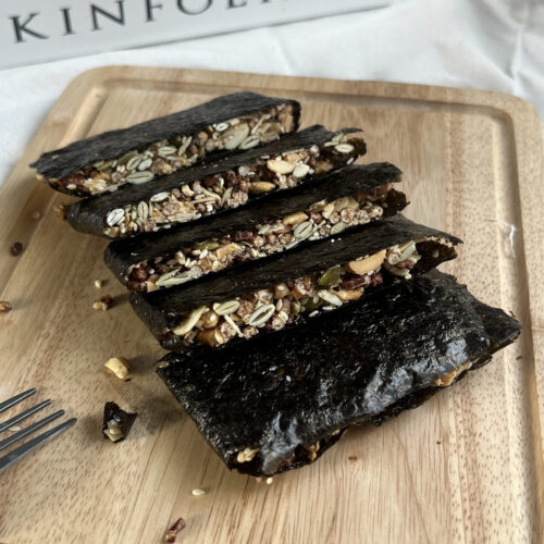 Thanh rong biển kẹp hạt ZCake - Hộp 200gr - Món ăn kiêng dinh dưỡng không đường tinh luyện