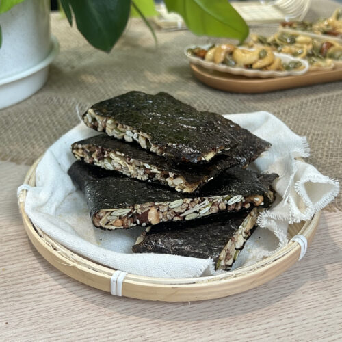 Thanh rong biển kẹp hạt ZCake - Hộp 200gr - Món ăn kiêng dinh dưỡng không đường tinh luyện