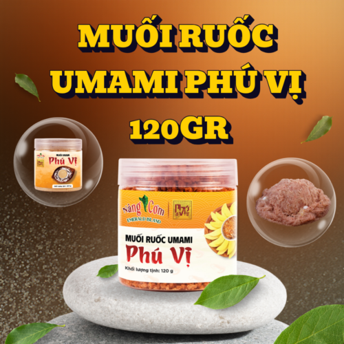 Green Natural Skincare Product Display Instagram Post Muối ruốc Umami Phú Vị - Hộp nhựa 120gr - Hương vị truyền thống 135 năm - thương hiệu Nàng Cơm