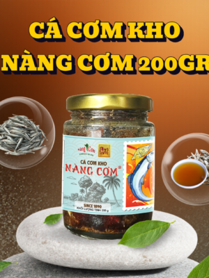 Green Natural Skincare Product Display Instagram Post Cá cơm kho Nàng Cơm - Hũ thủy tinh 200gr - Hương vị truyền thống 135 năm