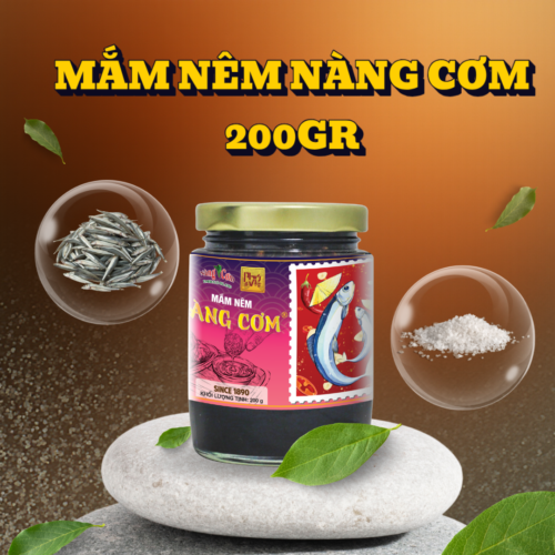 Green Natural Skincare Product Display Instagram Post Mắm nêm cá cơm Nàng Cơm Phú Quốc - Hũ thủy tinh 200gr - Hương vị truyền thống 135 năm