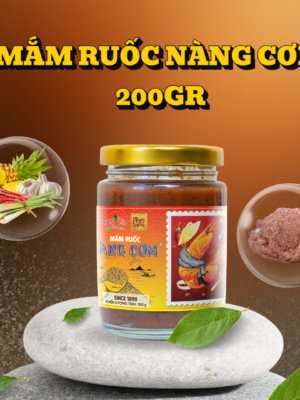 Mắm ruốc Nàng Cơm - Hũ thủy tinh 200gr - Hương vị truyền thống 135 năm