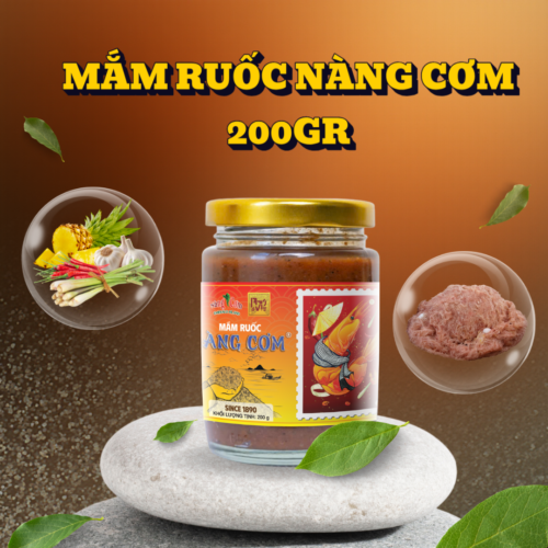 Green Natural Skincare Product Display Instagram Post Mắm ruốc Nàng Cơm - Hũ thủy tinh 200gr - Hương vị truyền thống 135 năm