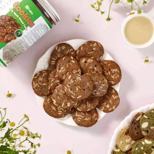 Lang tím 7 Cookies khoai lang tím yến mạch hạt dưa ZCake - Hộp 150gr - Bánh ăn kiêng thuần chay không đường tinh luyện