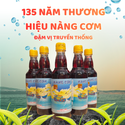 Nước mắm Nàng Cơm Đại Long Ngư 12 độ đạm - Chai PET 500ml - Hương vị truyền thống 135 năm