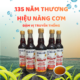 Nước mắm Nàng Cơm Phấn Chì 35 độ đạm - Chai thủy tinh 520ml - Hương vị truyền thống 135 năm