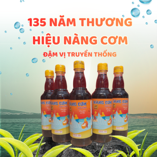 Nước chấm Nàng Cơm Long Ngư - Chai PET 500ml - Hương vị truyền thống 135 năm