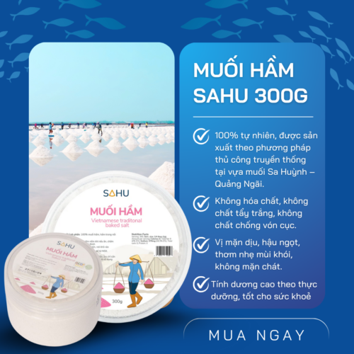 Muối Hầm Sahu – Hộp 300g -  Gia Vị Thực Dưỡng Truyền Thống