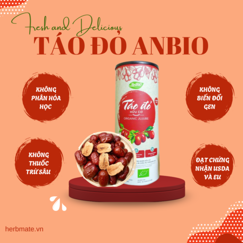 Táo Đỏ Hữu Cơ Anbio – Hộp 450g – Đánh Thức Vẻ Đẹp Và Sức Sống Từ Thiên Nhiên