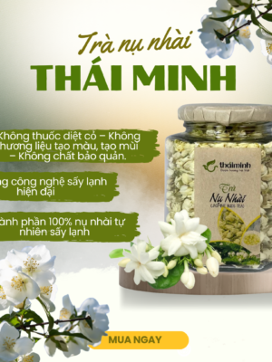 Bìa web trà nụ nhài (2) Trà Nụ Hoa Nhài Sấy Lạnh Thái Minh An - Hũ 40g – Hương Thơm Thanh Khiết