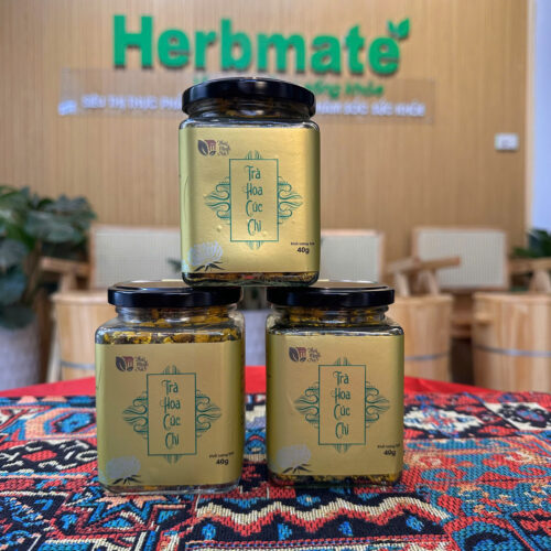 Trà Hoa Cúc Chi Thái Minh - Hũ Vuông 40g - Thanh Nhiệt, Sáng Mắt, An Thần