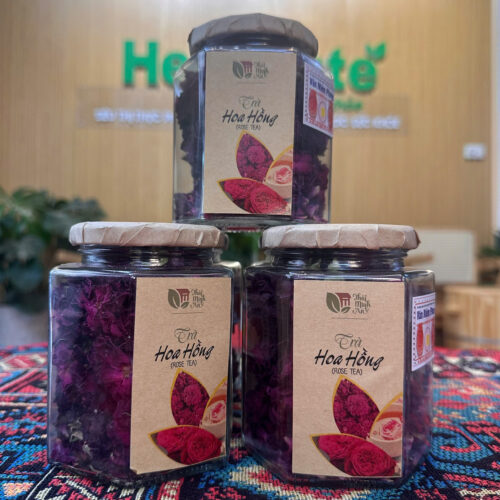 Trà Hoa Hồng Thái Minh - Hũ Thủy Tinh 40g - Bí Quyết Dưỡng Nhan Và Thư Giãn