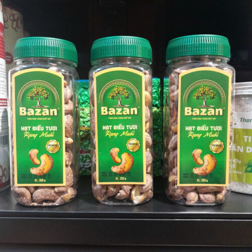 z7479880142670_86e1114084cdba613062ab8d6567e6ce Hạt Điều Rang Muối Bazan - Hộp Nhựa 300g - Chuẩn Vị Bình Phước, Giòn Rụm, Còn Vỏ Lụa
